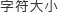 字符大小